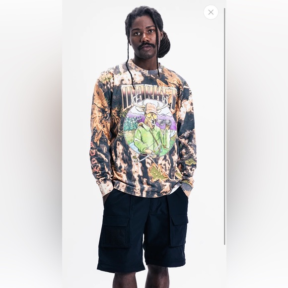 *SOLD* Market Big Buck Hunter Camo Long Sleeve T-Shirt - Picture 5 of 7